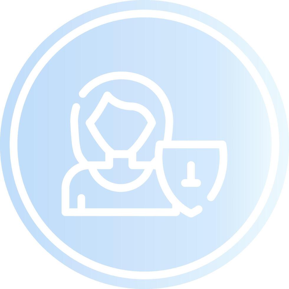 User Security Creative Icon Design vector