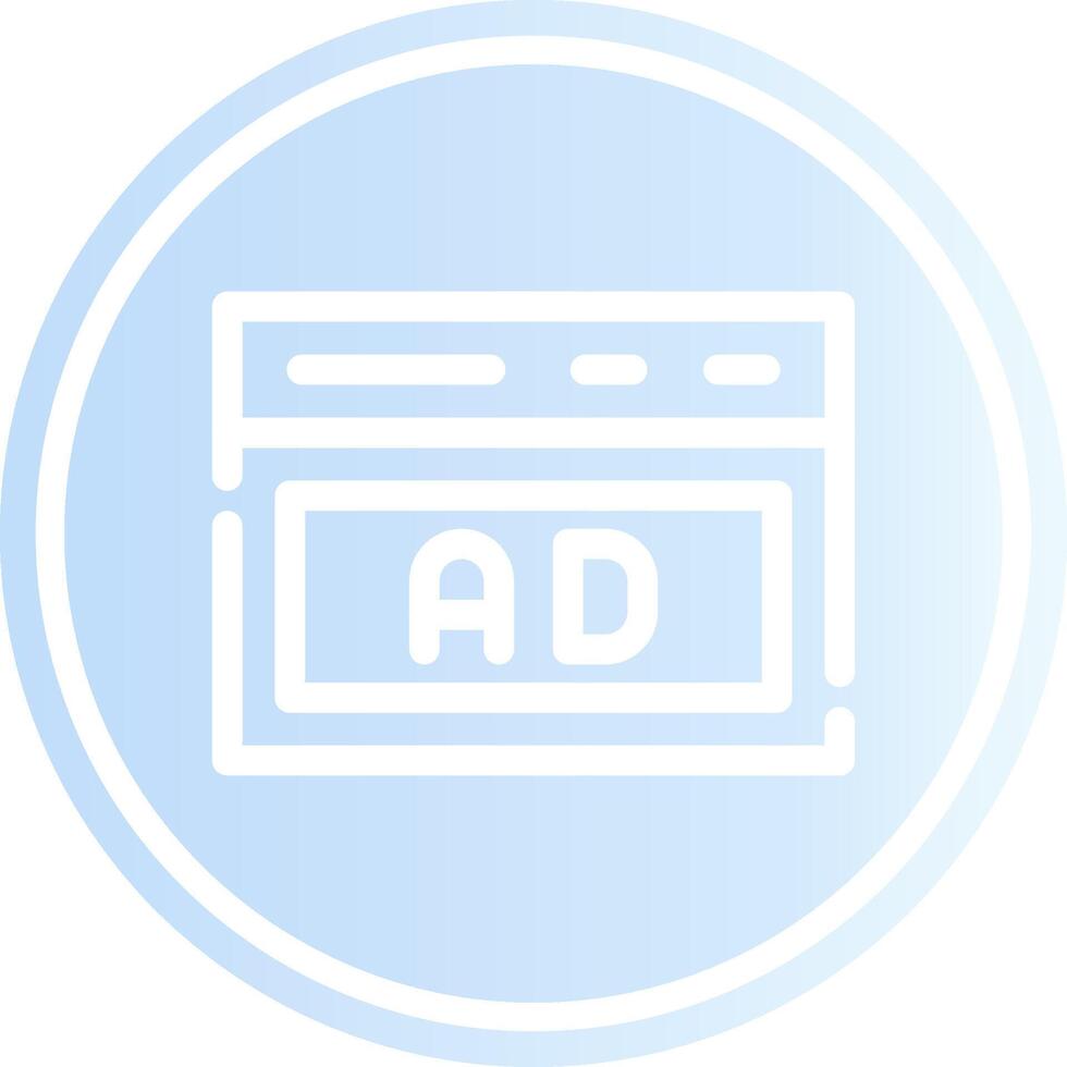 Native Advertising Creative Icon Design vector