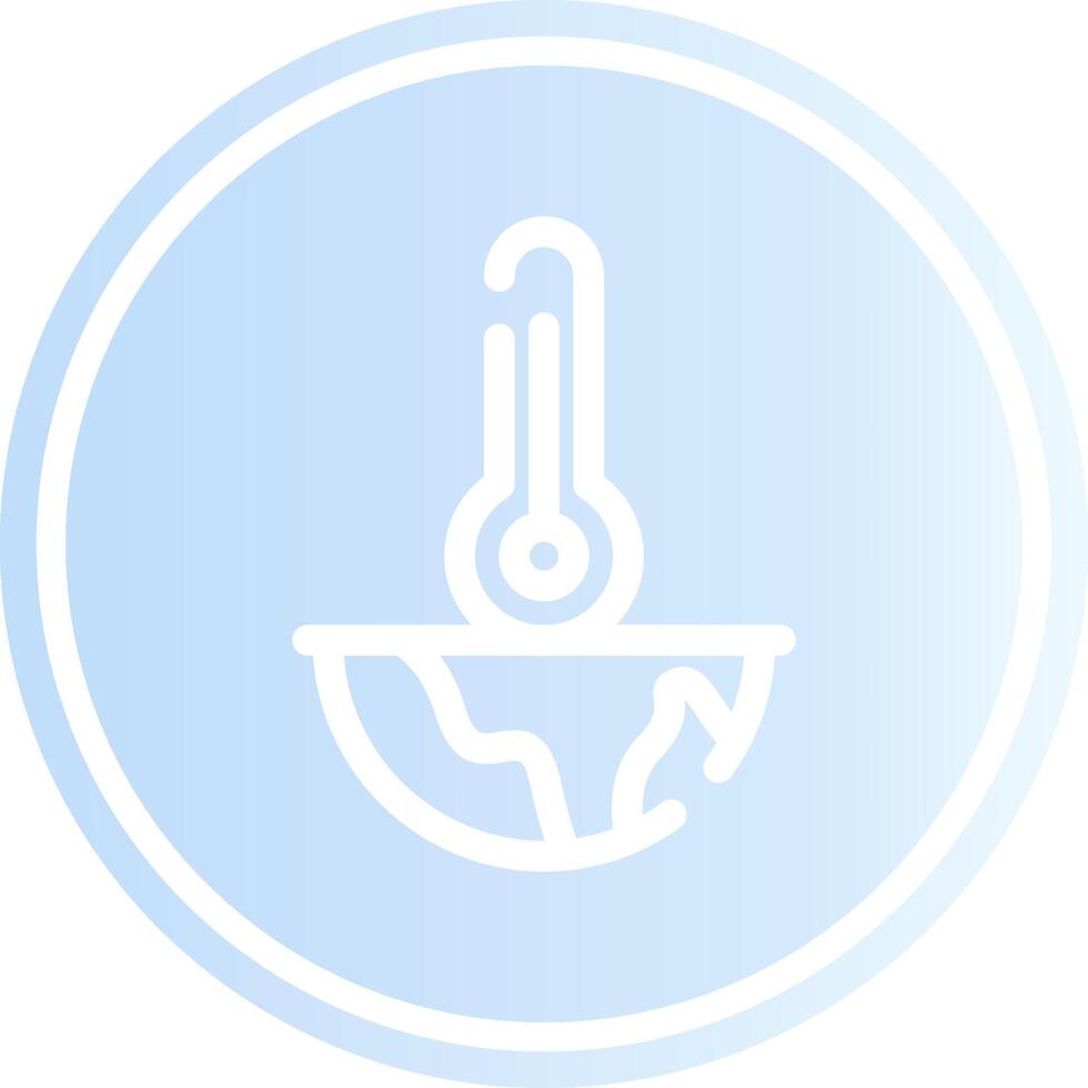 Global Warming Creative Icon Design vector