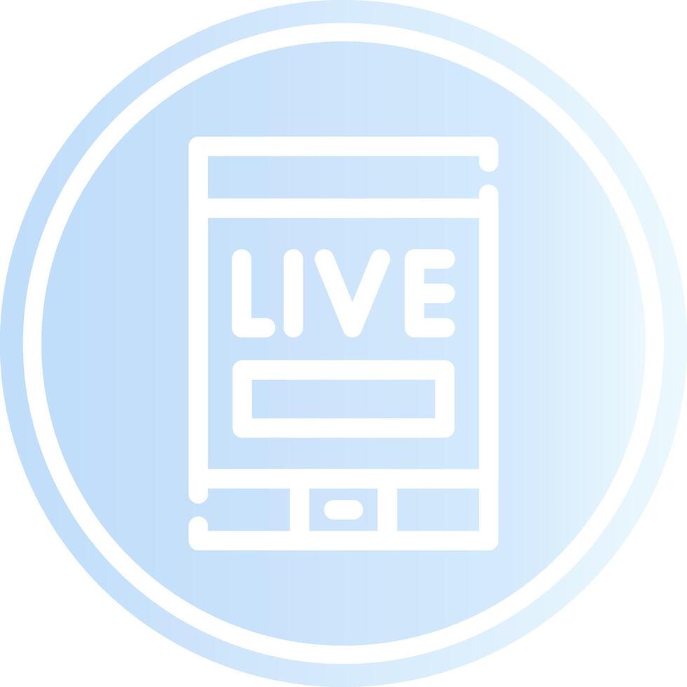 Live Stream Creative Icon Design vector