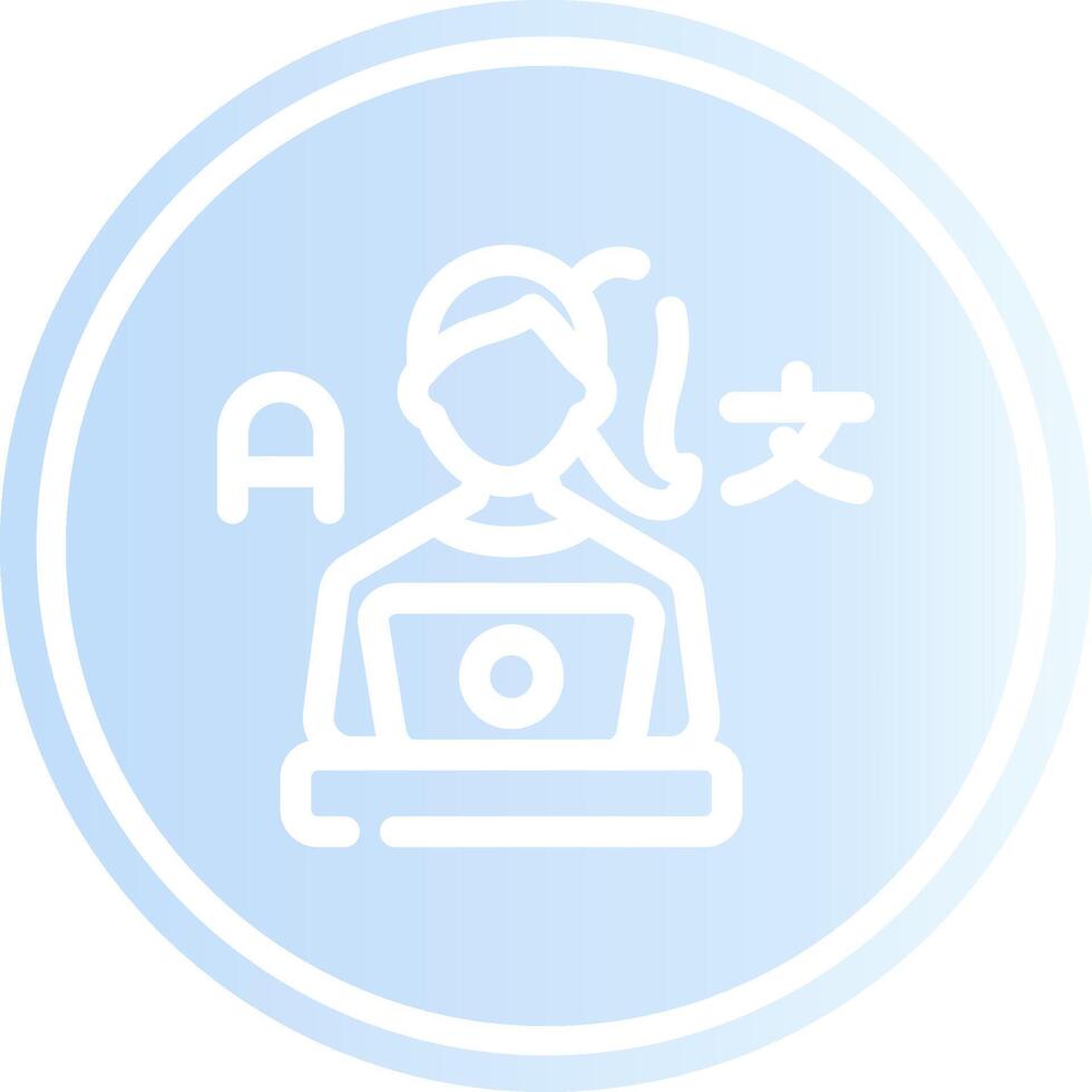 Freelance Translator Creative Icon Design vector