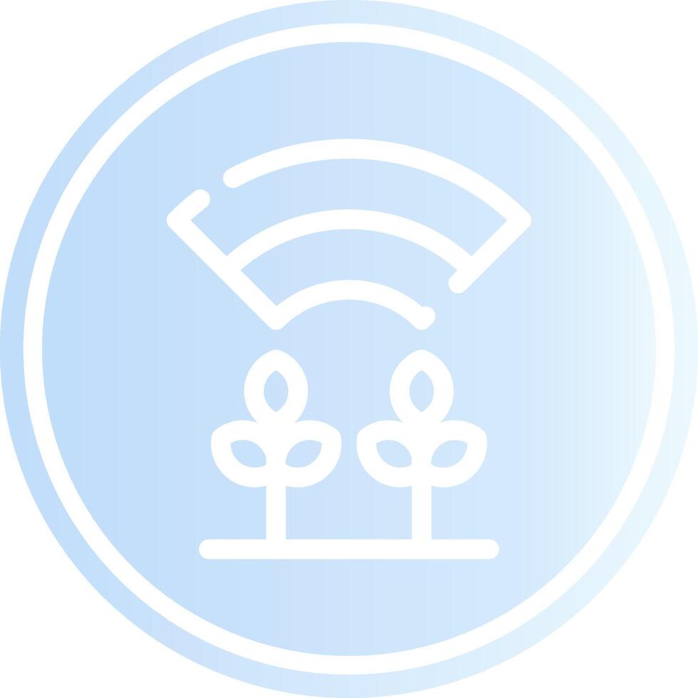 Connected Farming Creative Icon Design vector