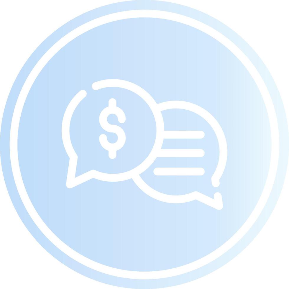Business Dialog Creative Icon Design vector
