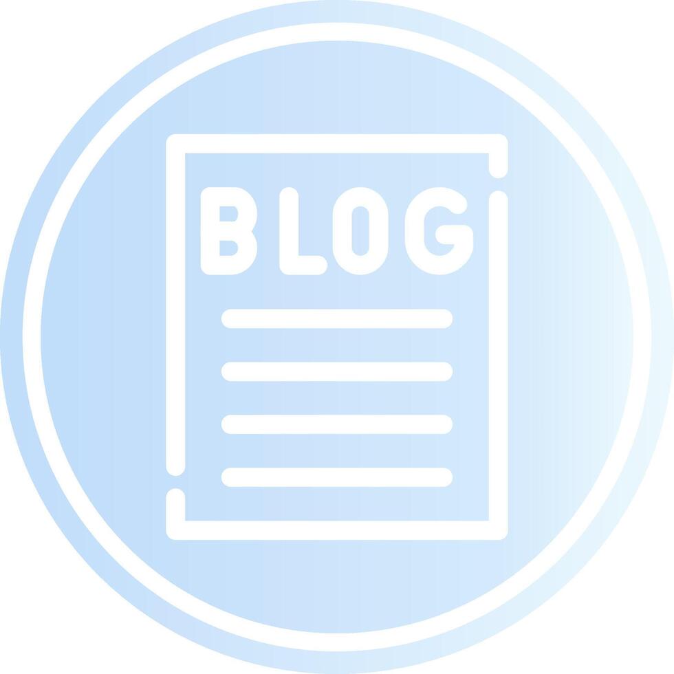 Blogging Creative Icon Design vector