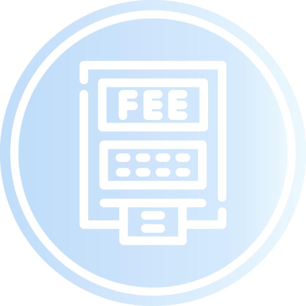 ATM Fees Creative Icon Design vector