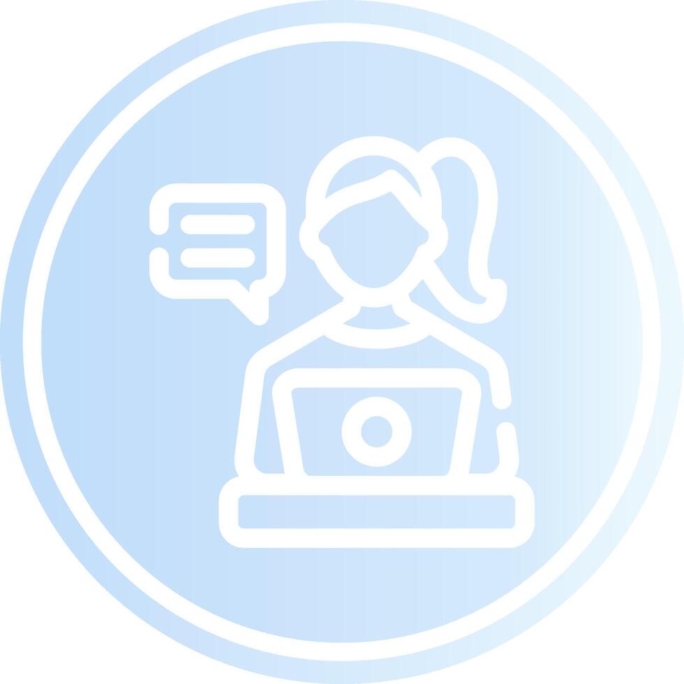 Blogger Creative Icon Design vector