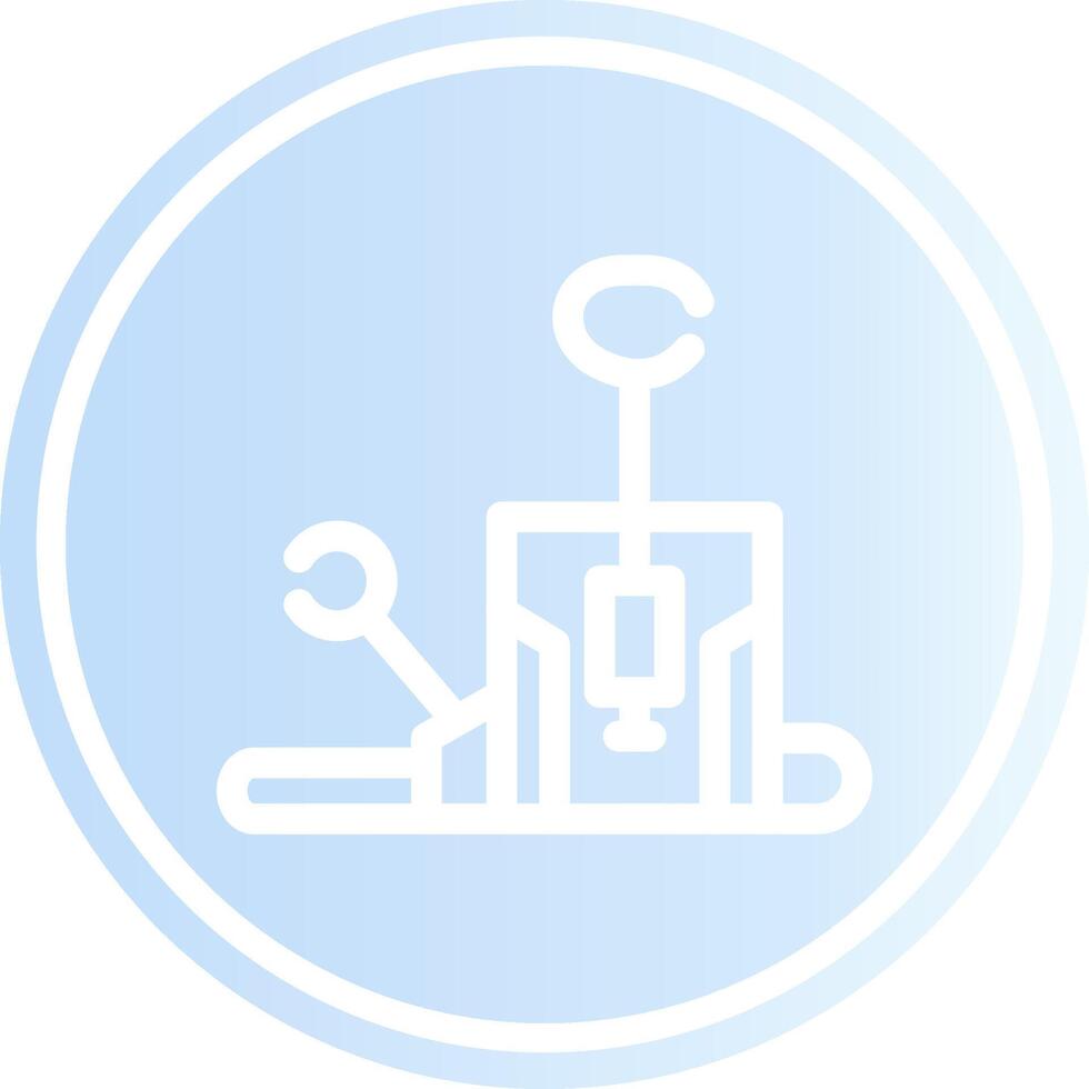Pilates Chair Creative Icon Design vector