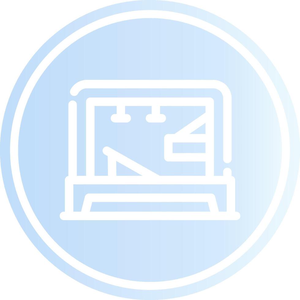 Pilates Tower Creative Icon Design vector