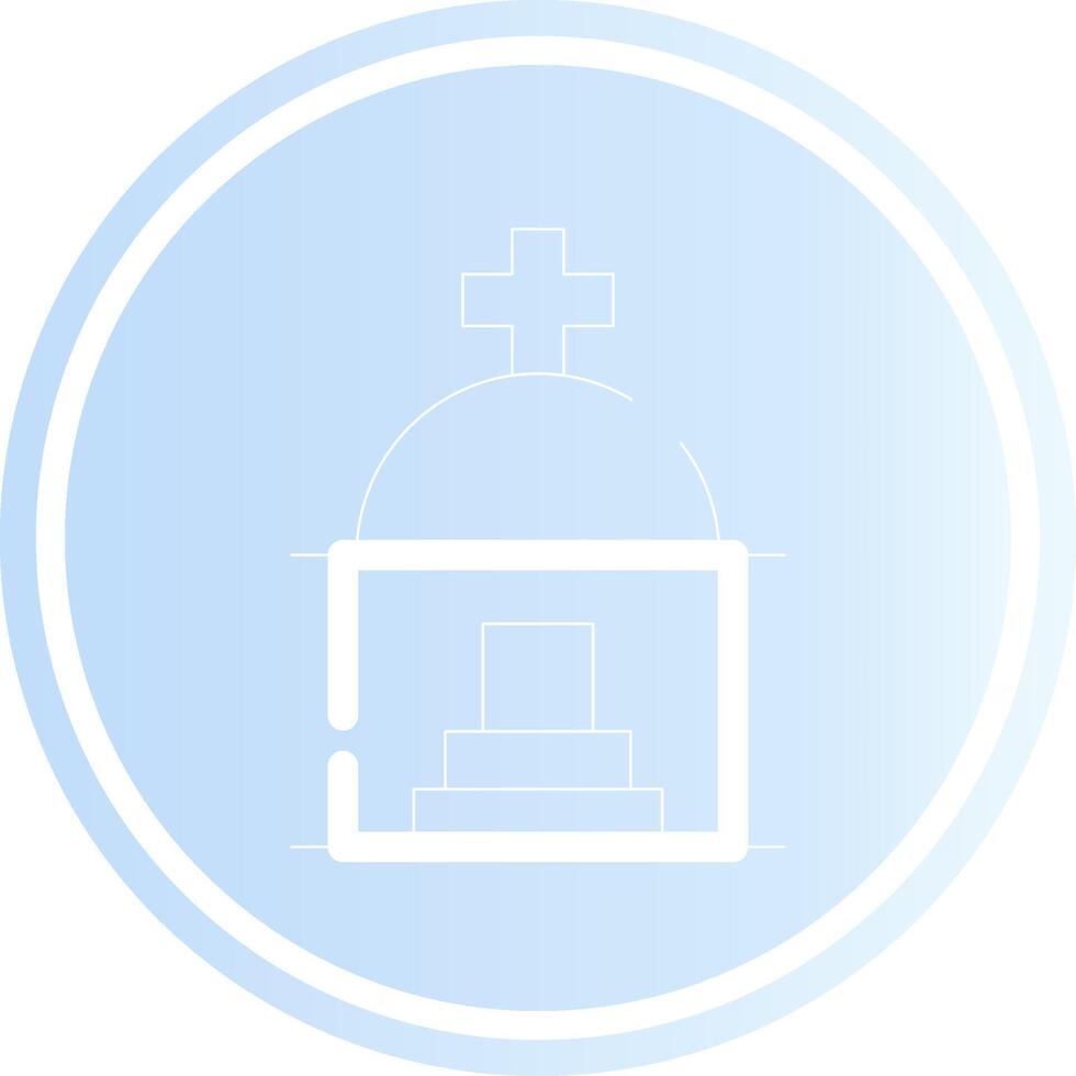 Mausoleum Creative Icon Design vector