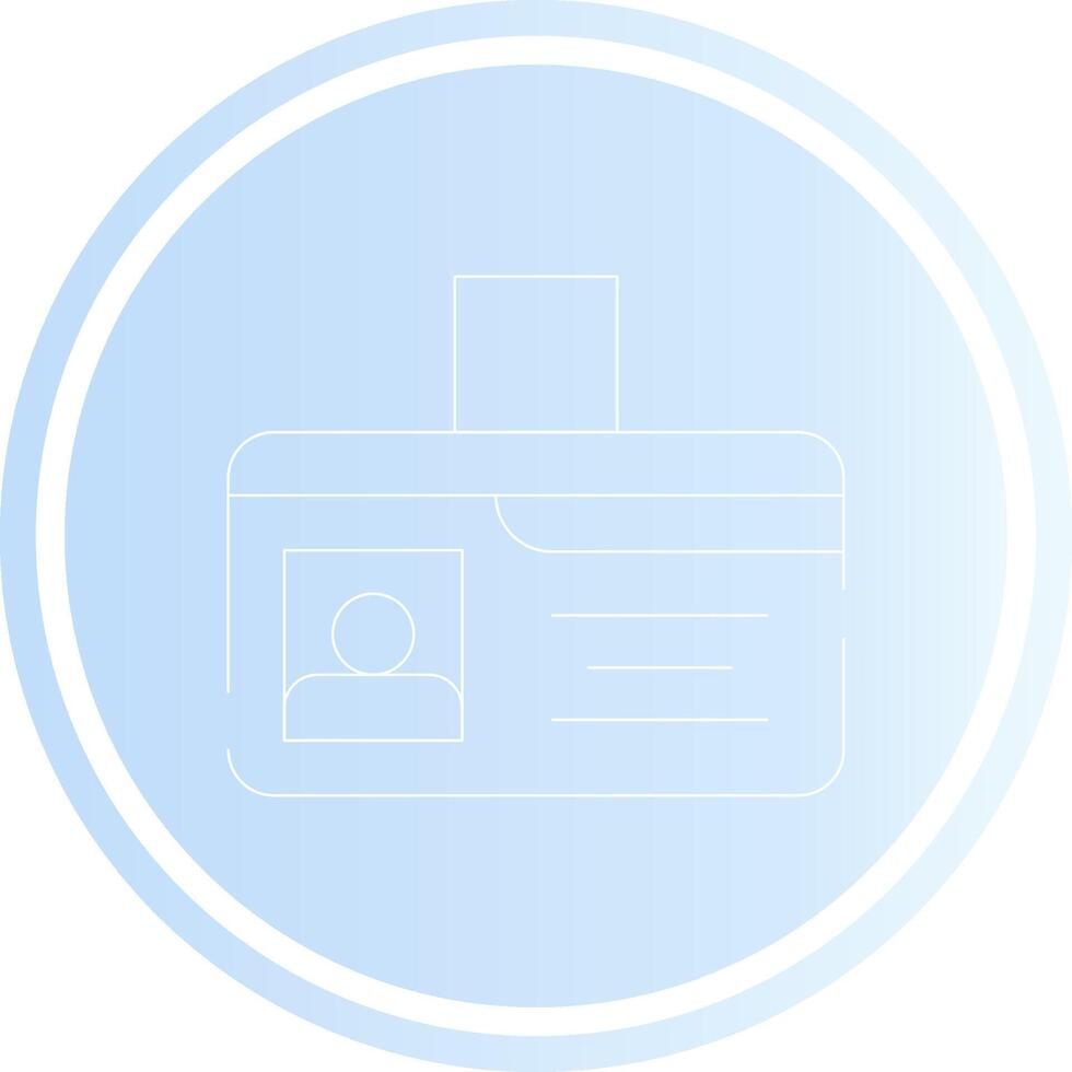 Identification Card Creative Icon Design vector