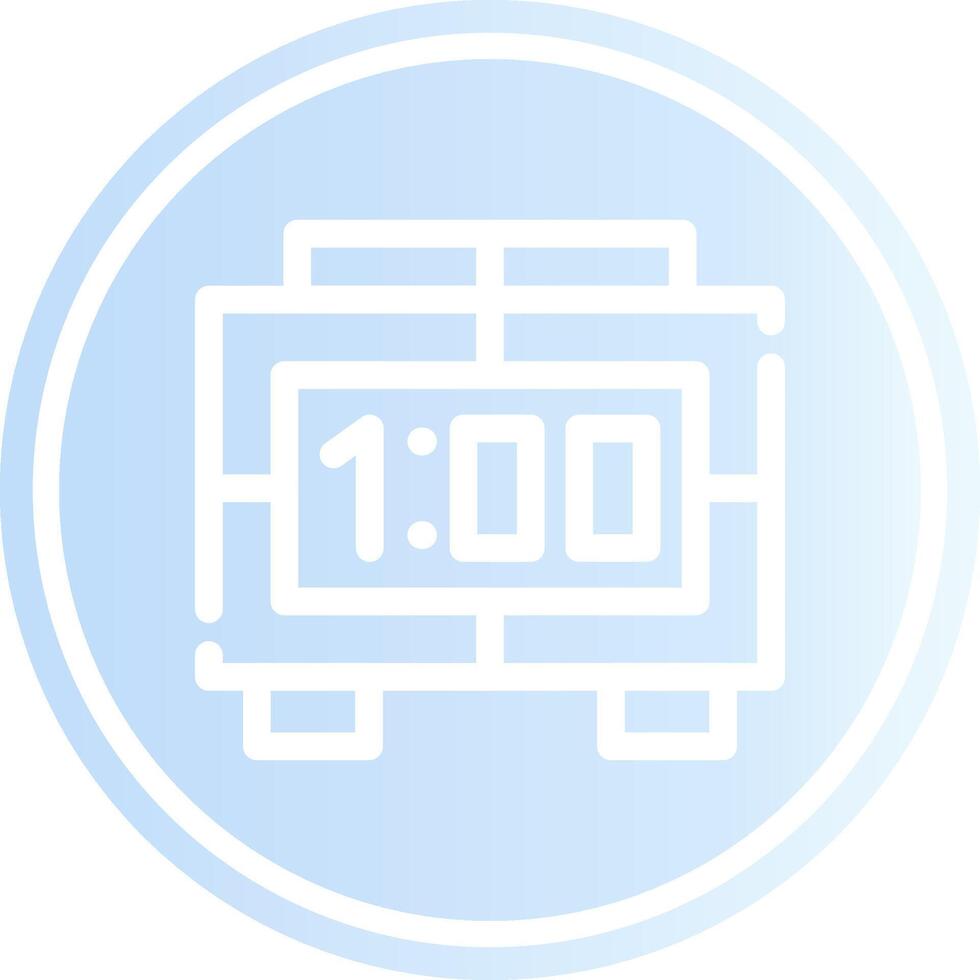 Digital Clock Creative Icon Design vector