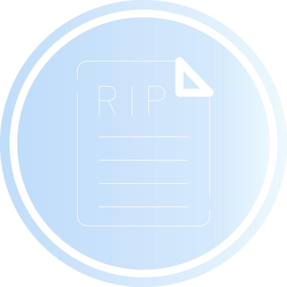 Death Certificate Creative Icon Design vector