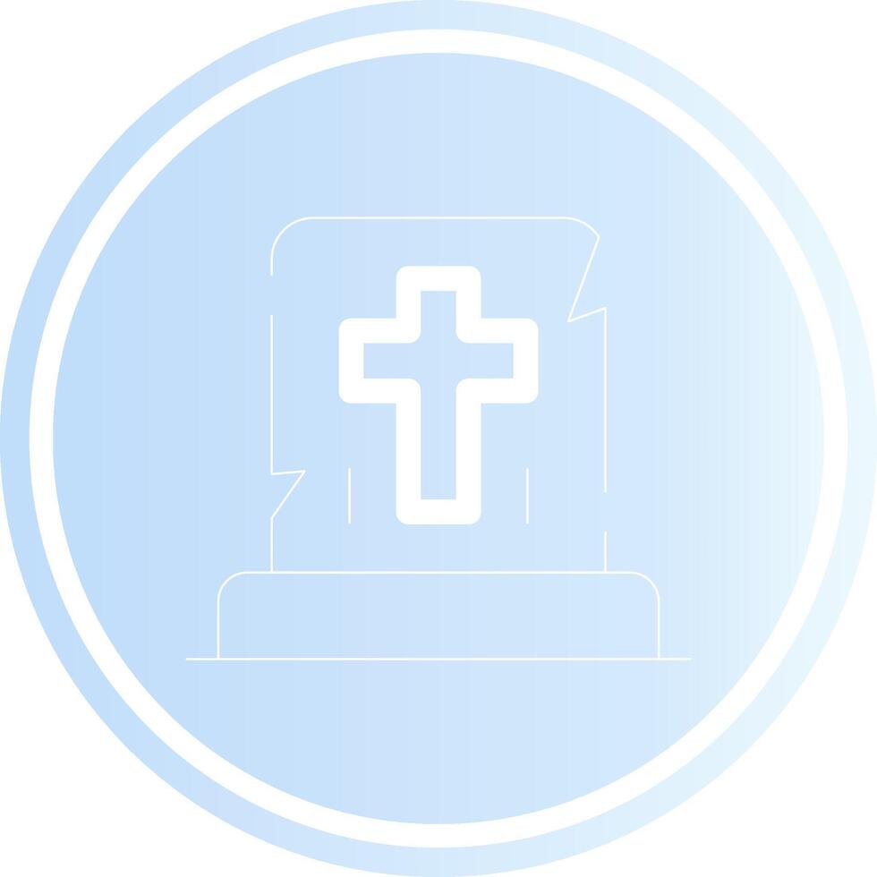 Gravestone Creative Icon Design vector