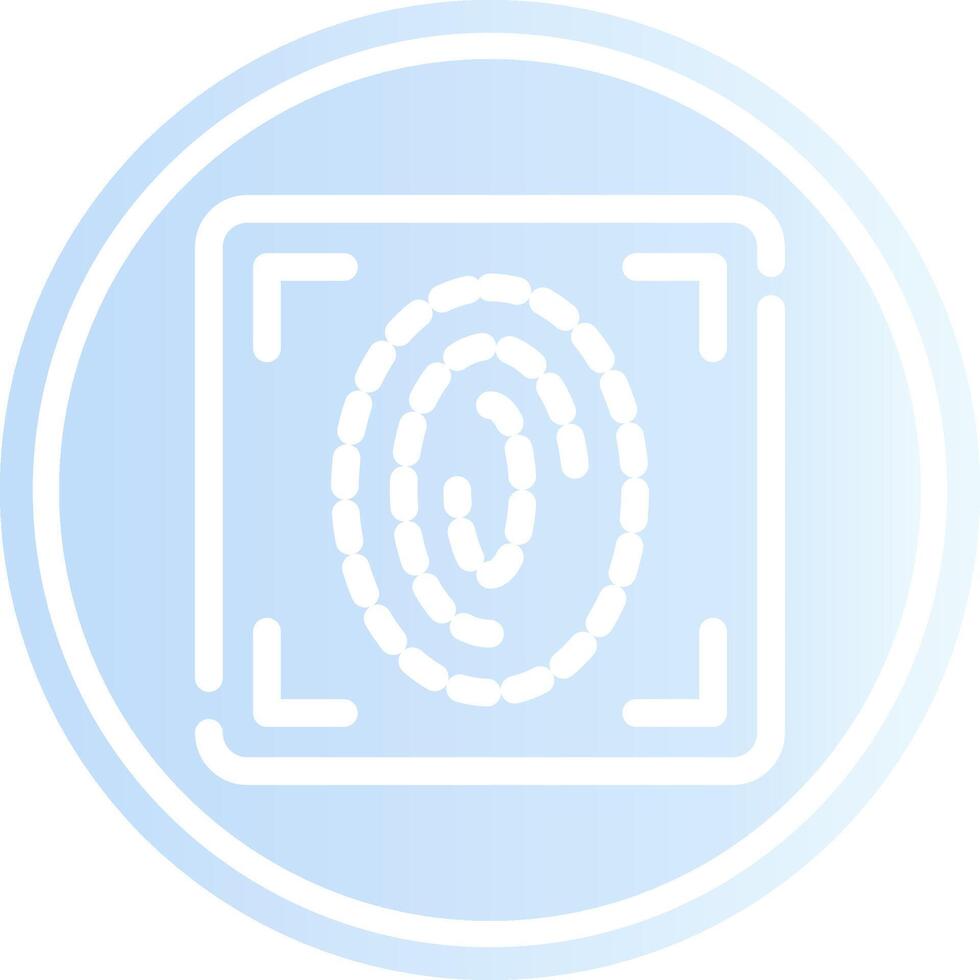 Fingerprint Scan Creative Icon Design vector