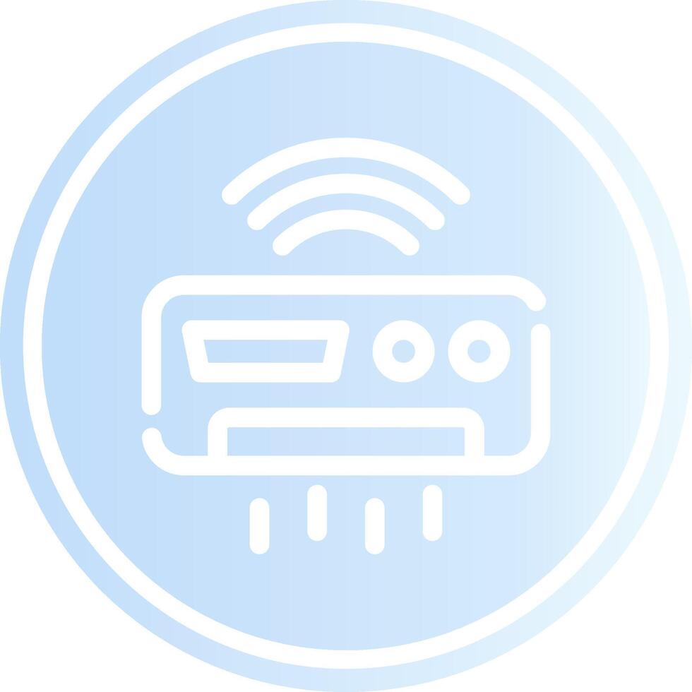 Smart Air Conditioner Creative Icon Design vector