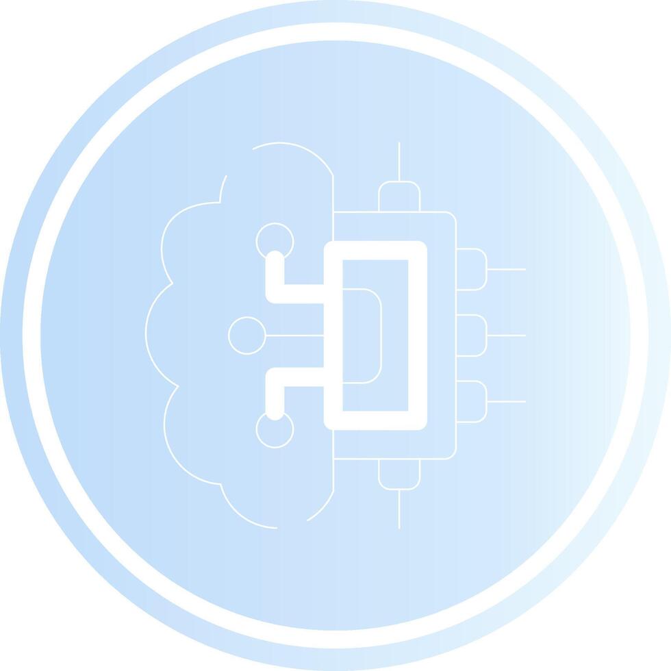 Brain Circuit Creative Icon Design vector