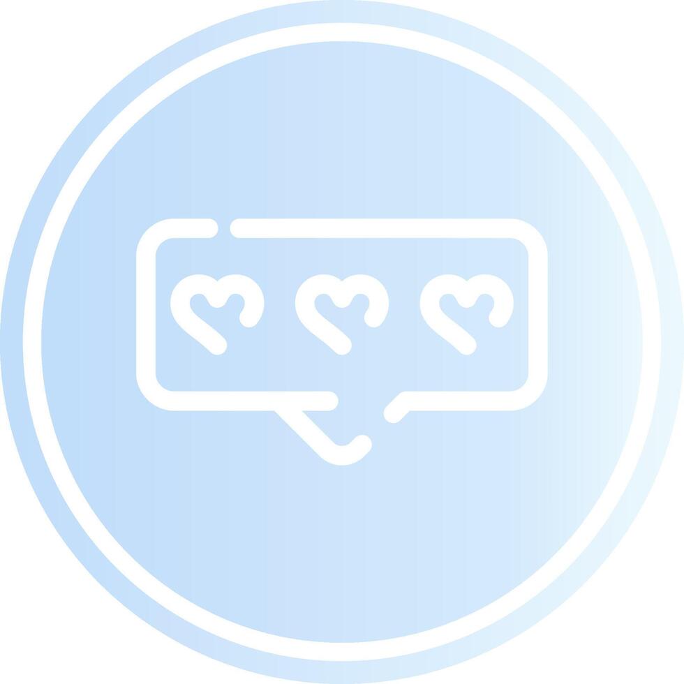 Comment Heart Creative Icon Design vector