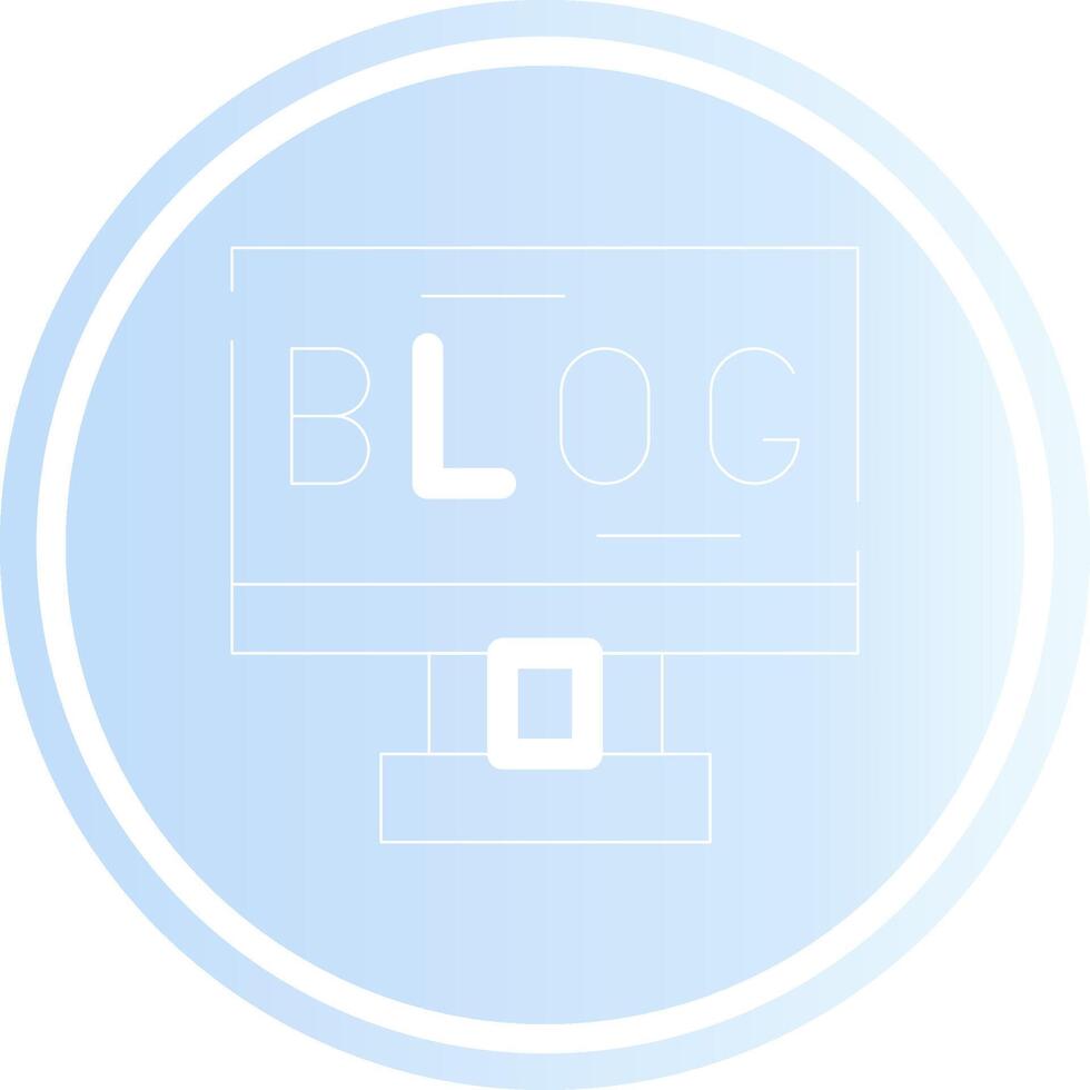 Blogging Creative Icon Design vector