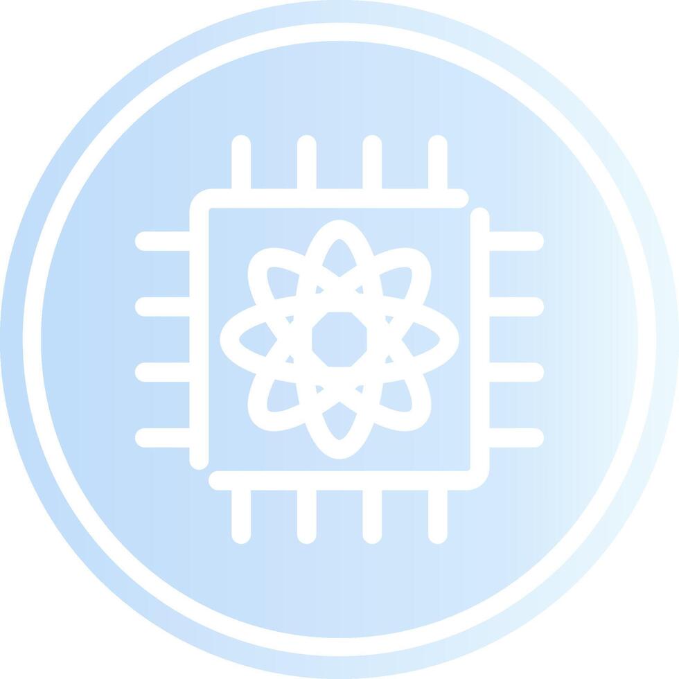 Quantum Computer Creative Icon Design vector
