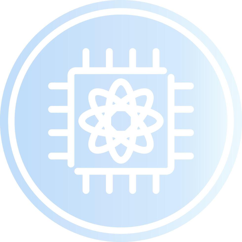 Quantum Computer Creative Icon Design vector