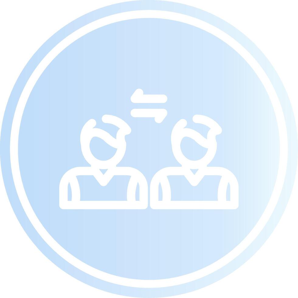 Social Distancing Creative Icon Design vector