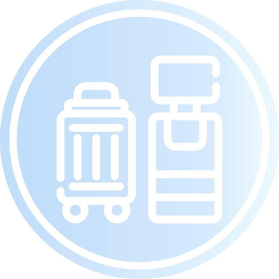 Self Check In Creative Icon Design vector