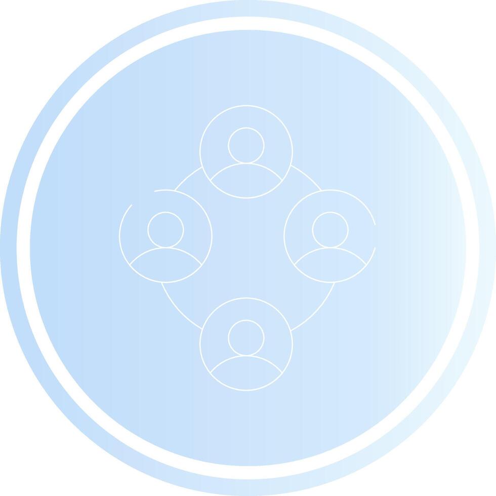 Networking with People Creative Icon Design vector