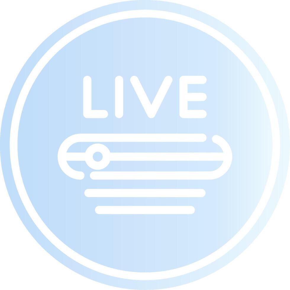 Live Stream Creative Icon Design vector