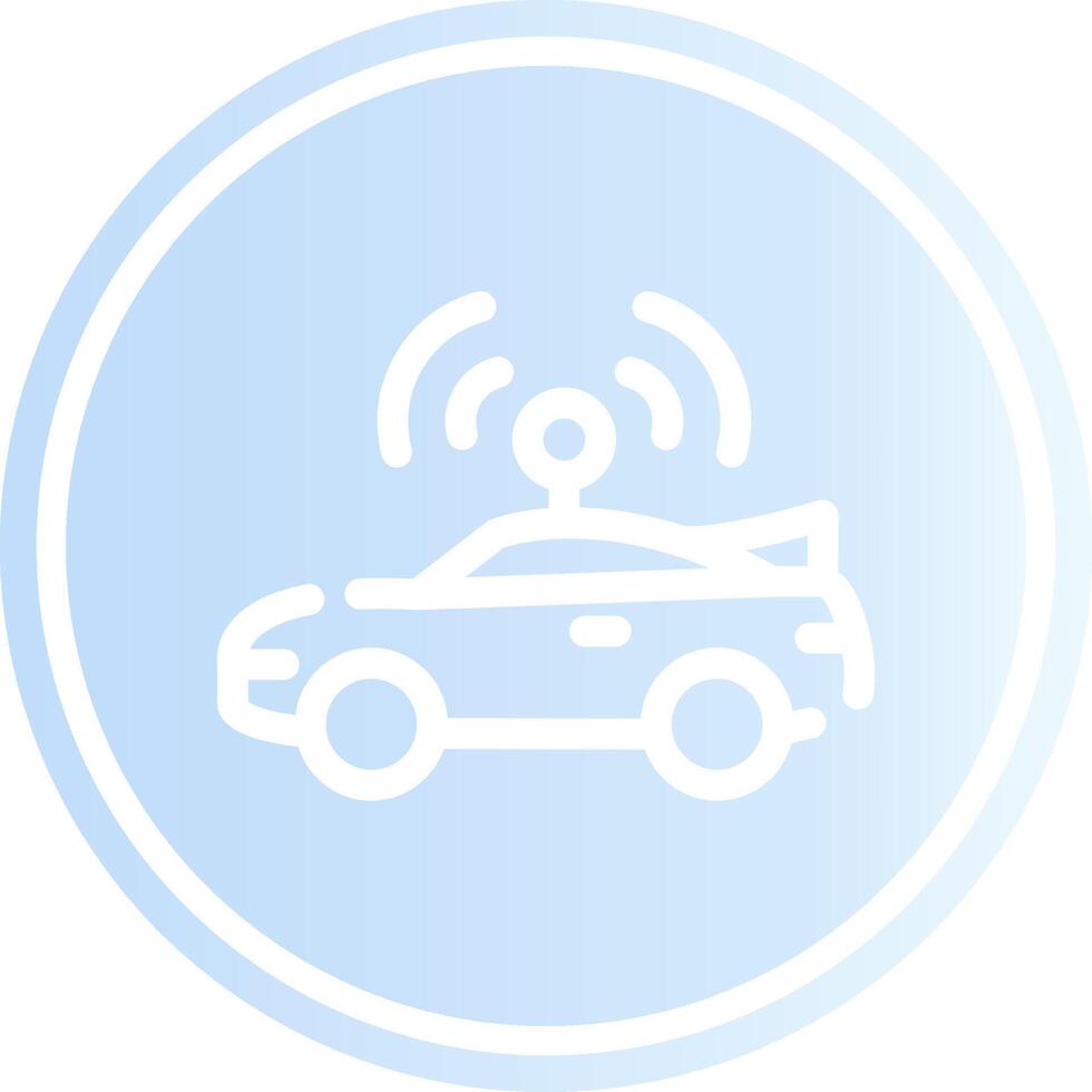 autónomo vehículo creativo icono diseño vector