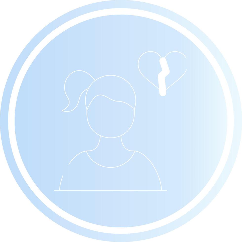 Alone Creative Icon Design vector