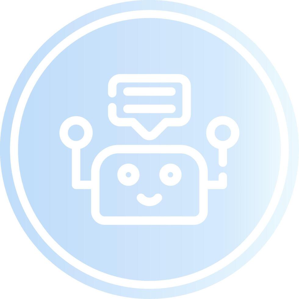 Chatbot Creative Icon Design vector