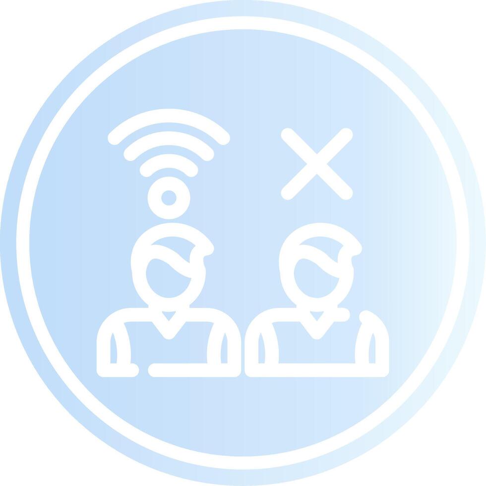 Digital Divide Creative Icon Design vector