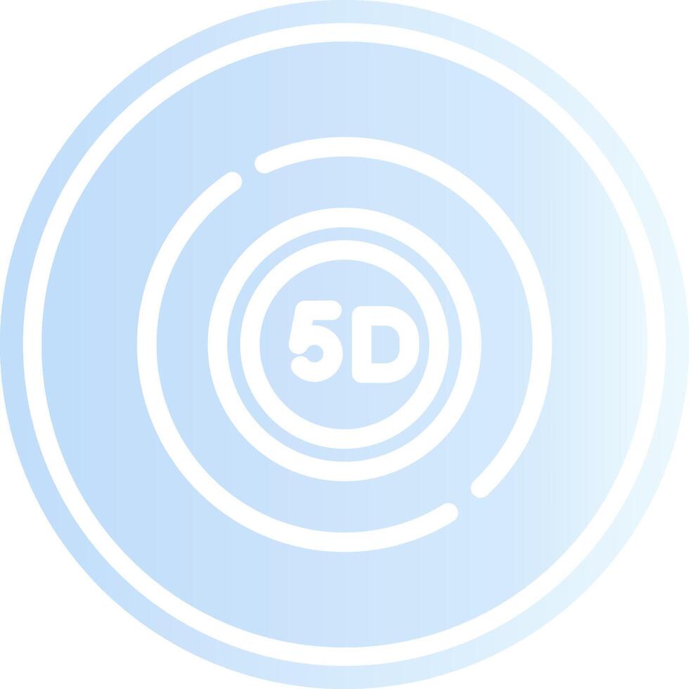 5D Data Storage Creative Icon Design vector