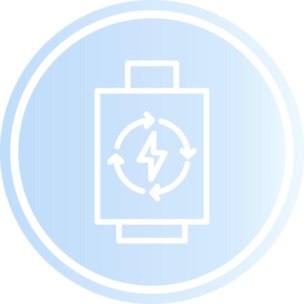 recargable batería creativo icono diseño vector