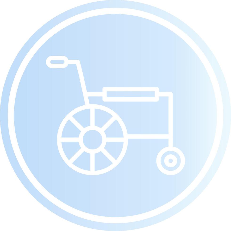 Wheelchair Creative Icon Design vector