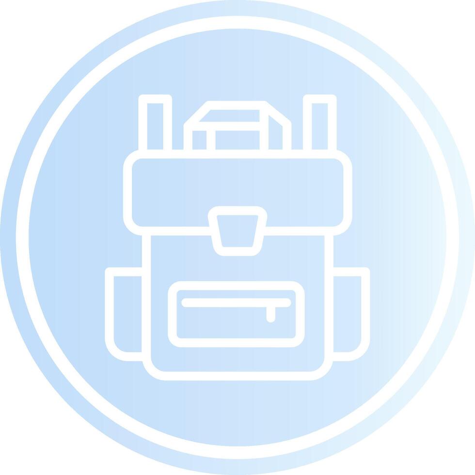 Backpack Creative Icon Design vector