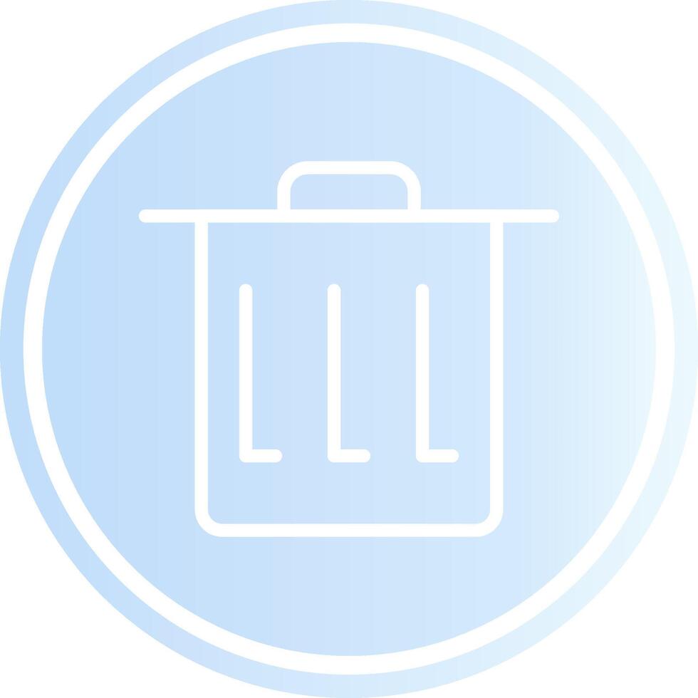 papelera de reciclaje creativo icono diseño vector