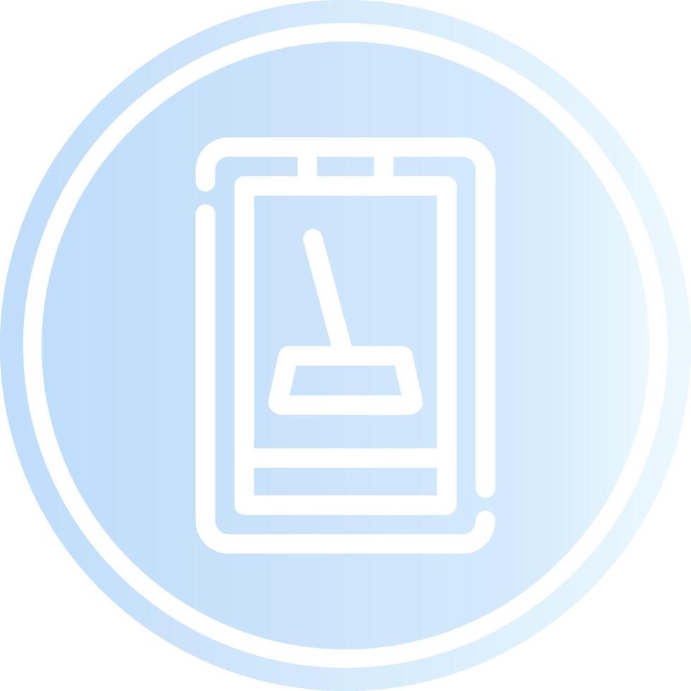 limpiador móvil aplicación creativo icono diseño vector