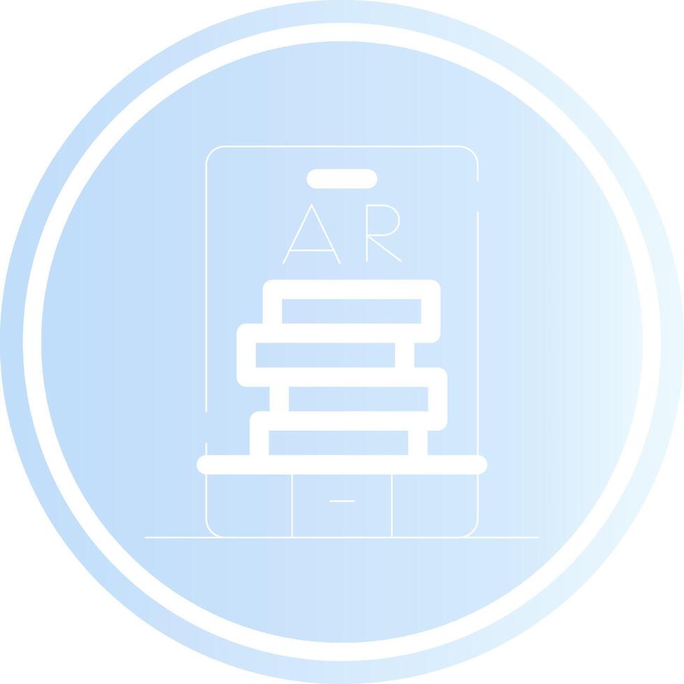 Ar Tumbling Blocks Creative Icon Design vector