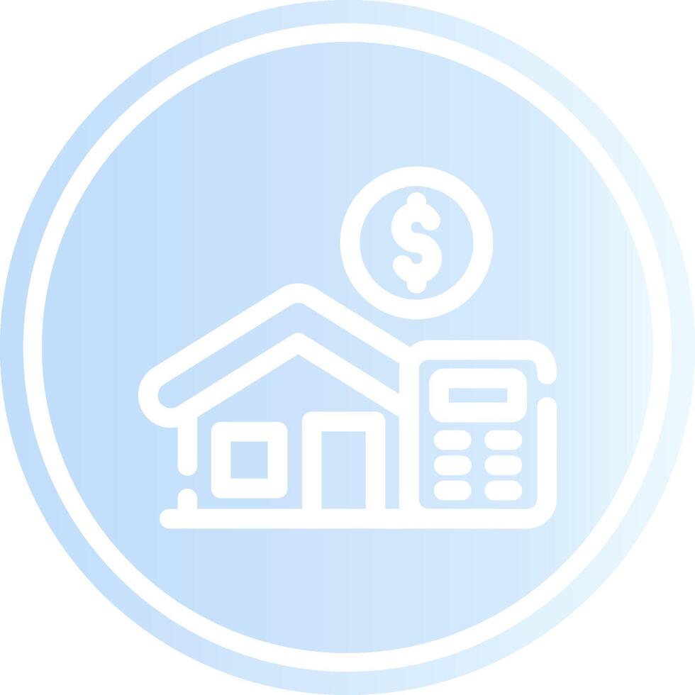 Home Loan Calculator Creative Icon Design vector