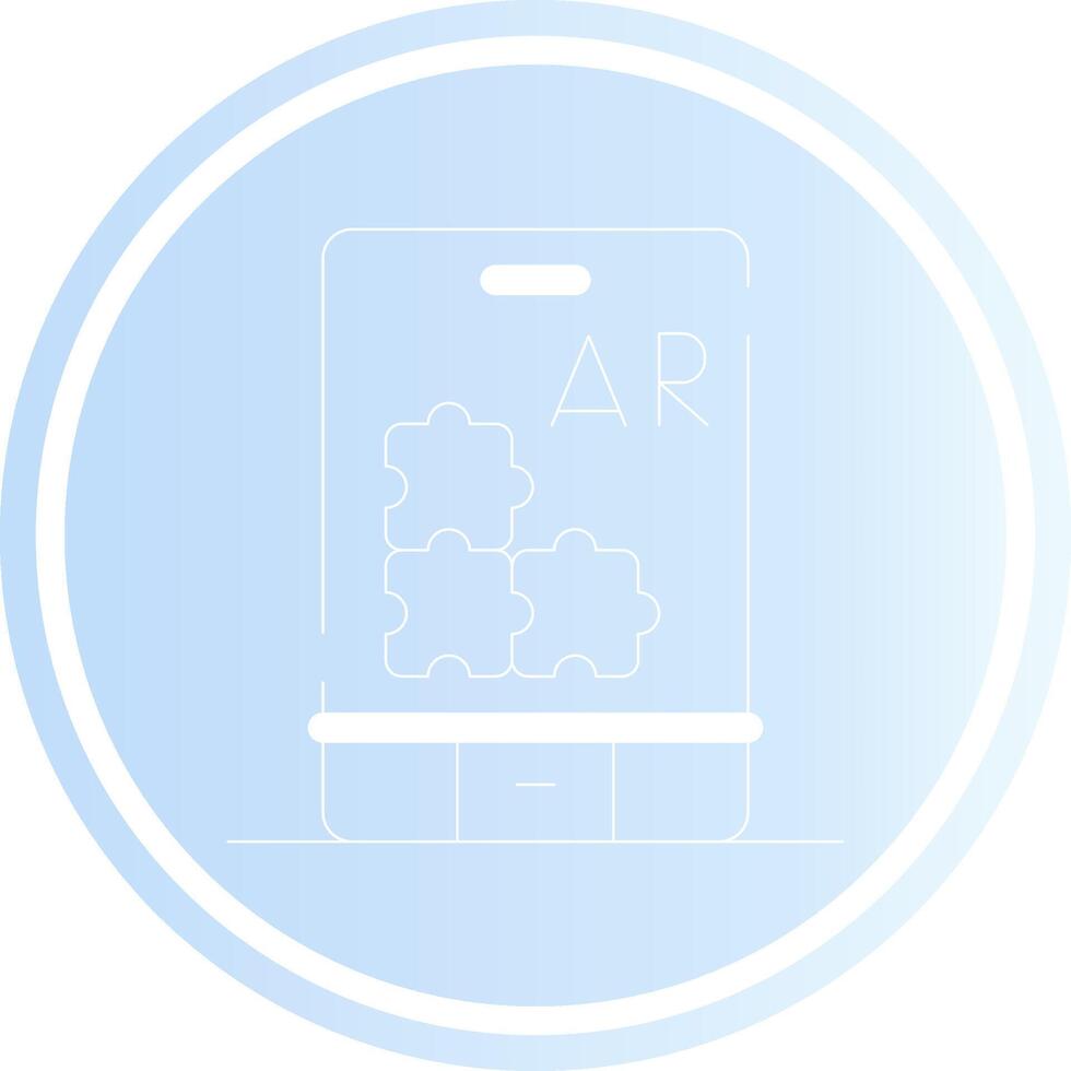 Ar Puzzle Creative Icon Design vector