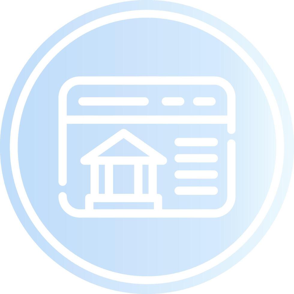 Online Banking Creative Icon Design vector