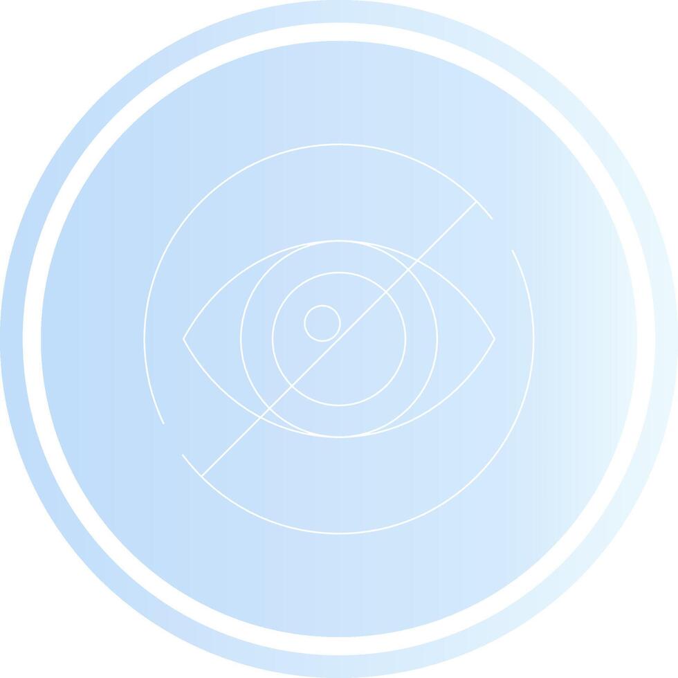 Legal Blindness Creative Icon Design vector