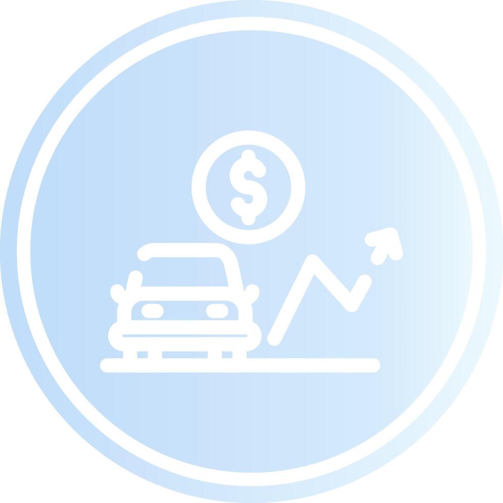Car Loan Rates Creative Icon Design vector