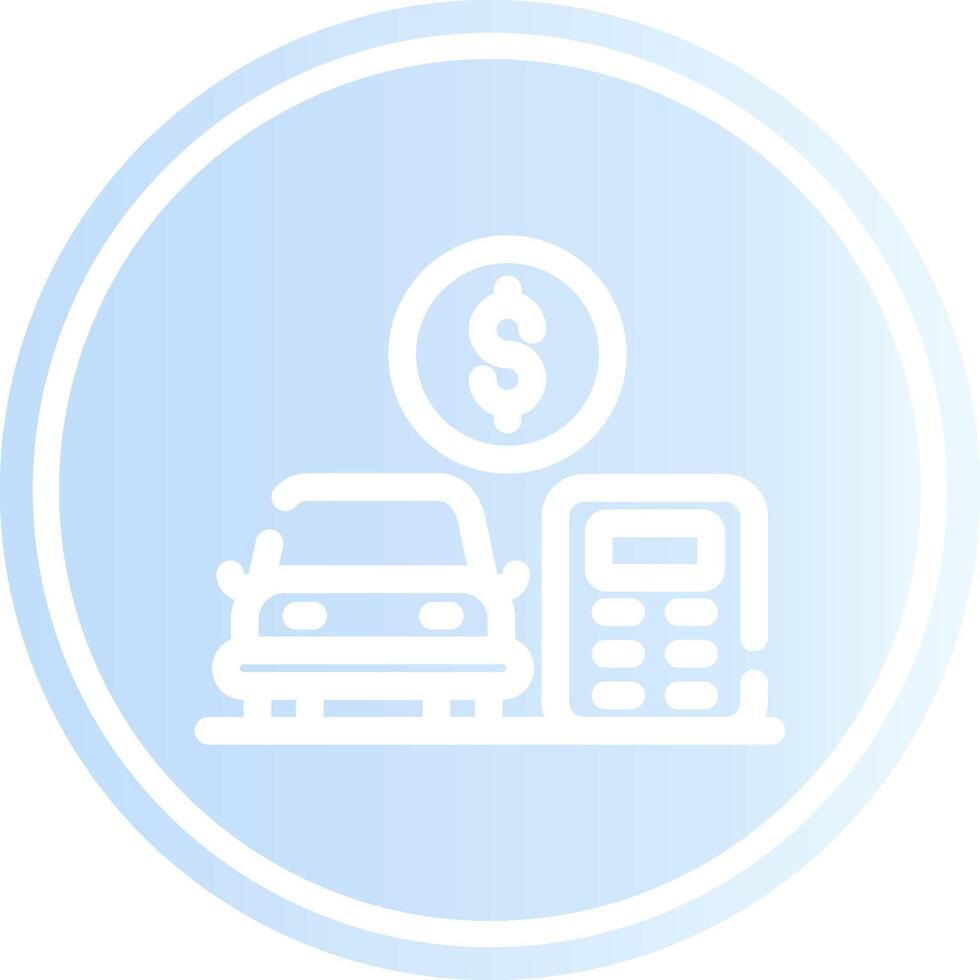 Car Loan Calculator Creative Icon Design vector