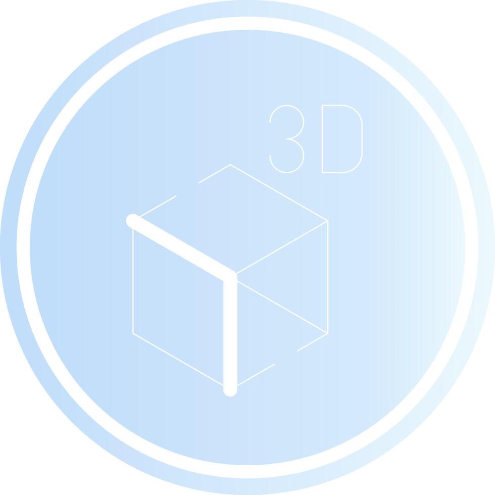 3D Object Creative Icon Design vector