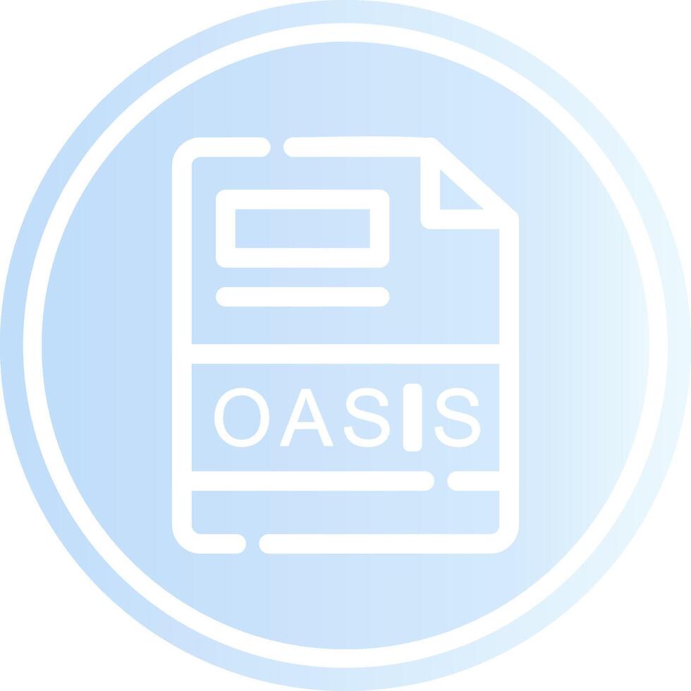 oasis creativo icono diseño vector