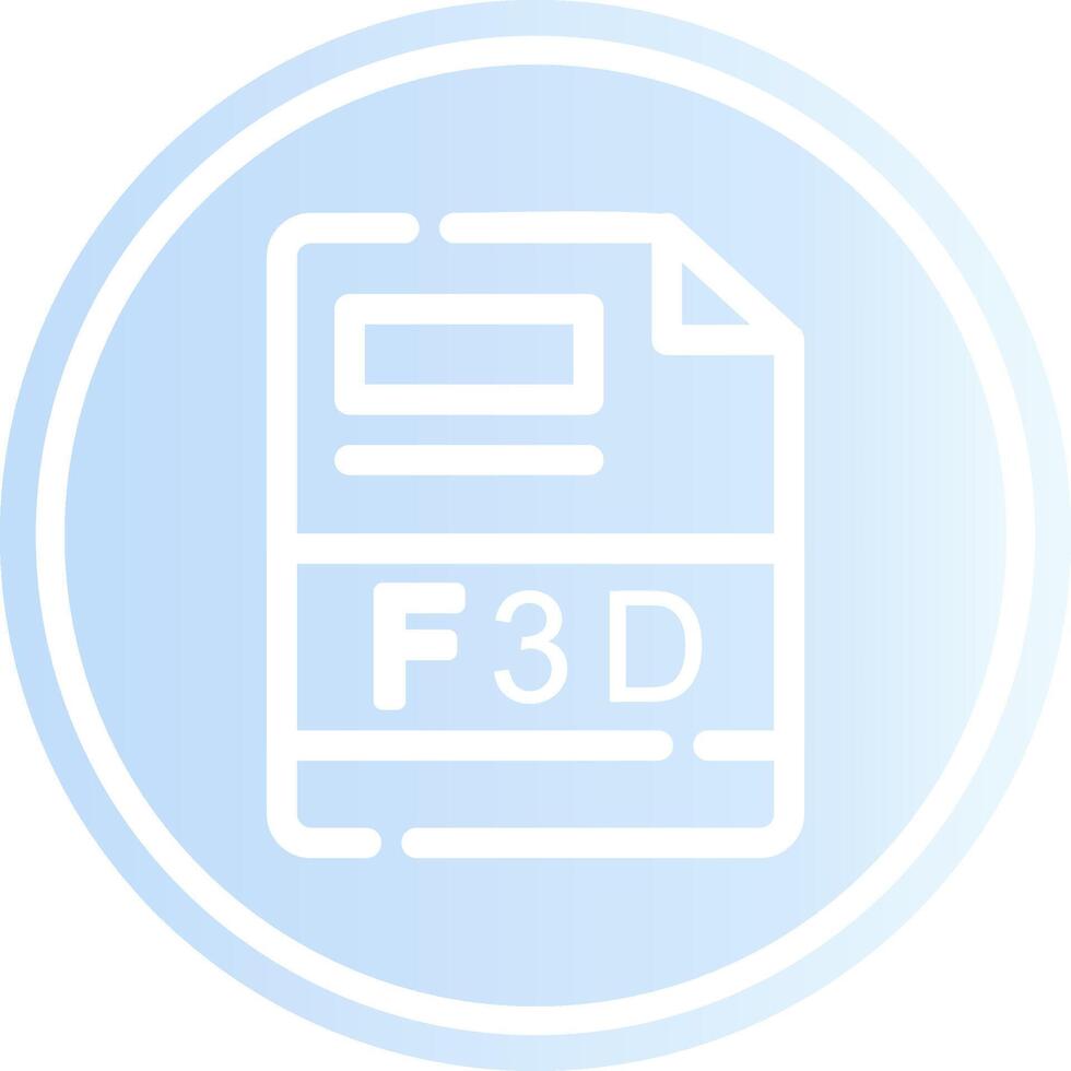 F3D Creative Icon Design vector