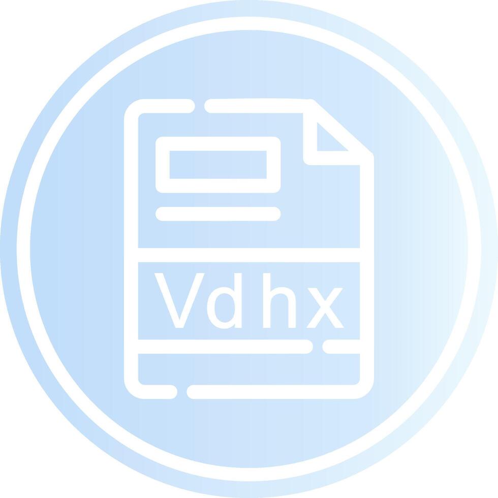 vdhx creativo icono diseño vector