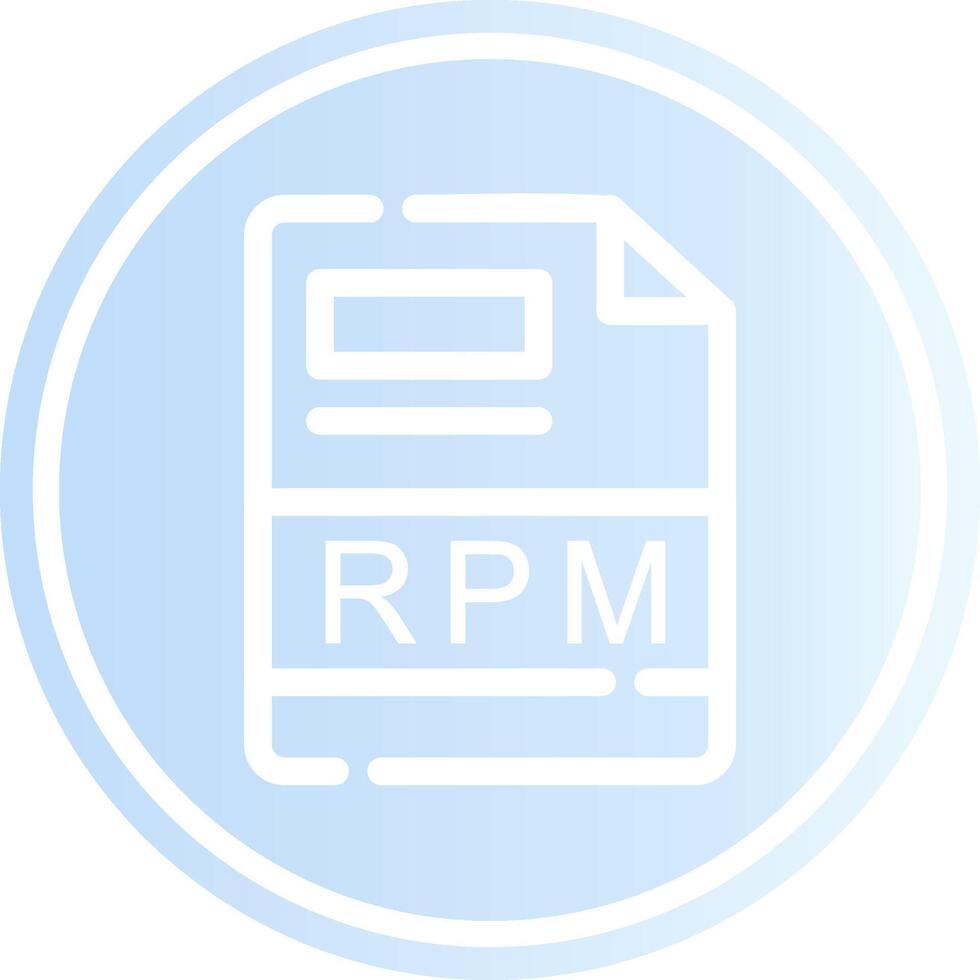 RPM Creative Icon Design vector